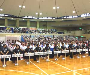 書道パフォーマンス甲子園会場