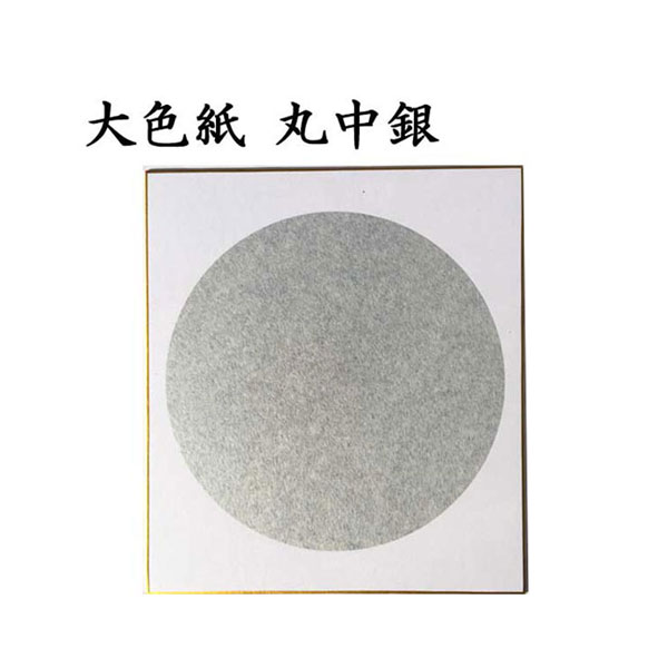 大色紙 丸中銀