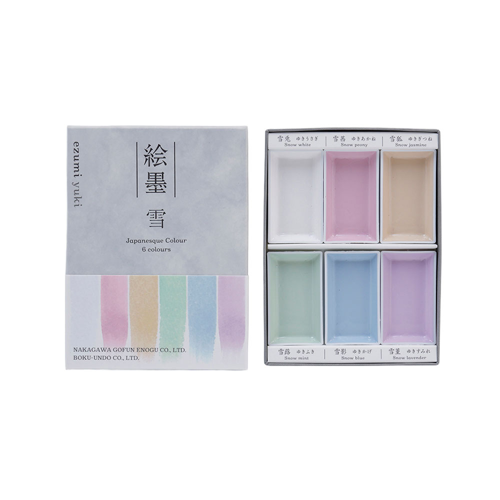 絵墨　雪 6色セット