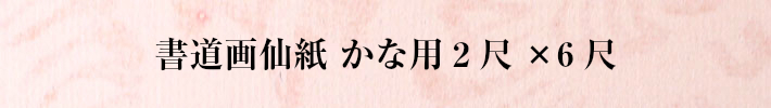 書道画仙紙二尺×六尺