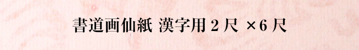 書道画仙紙漢字用2尺×6尺