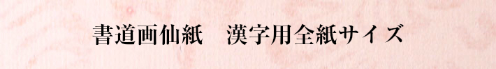 書道画仙紙漢字用全紙