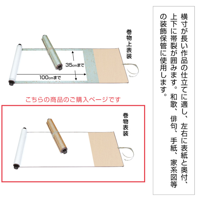 和表装　7「巻物表装仕立」