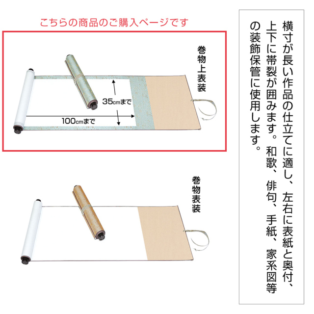 和表装　7「巻物上表装仕立」