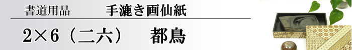 【画仙紙　2x6(二六）】　都鳥50枚