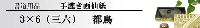 【画仙紙 3×6 (三×六）】 都鳥50枚