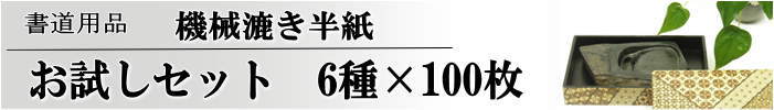 書道用紙半紙お試しセット600枚パック