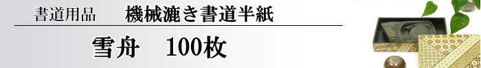 【十川製紙】【書道半紙】　雪舟　100枚