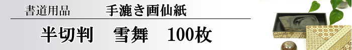 【画仙紙 半切】 雪舞100枚