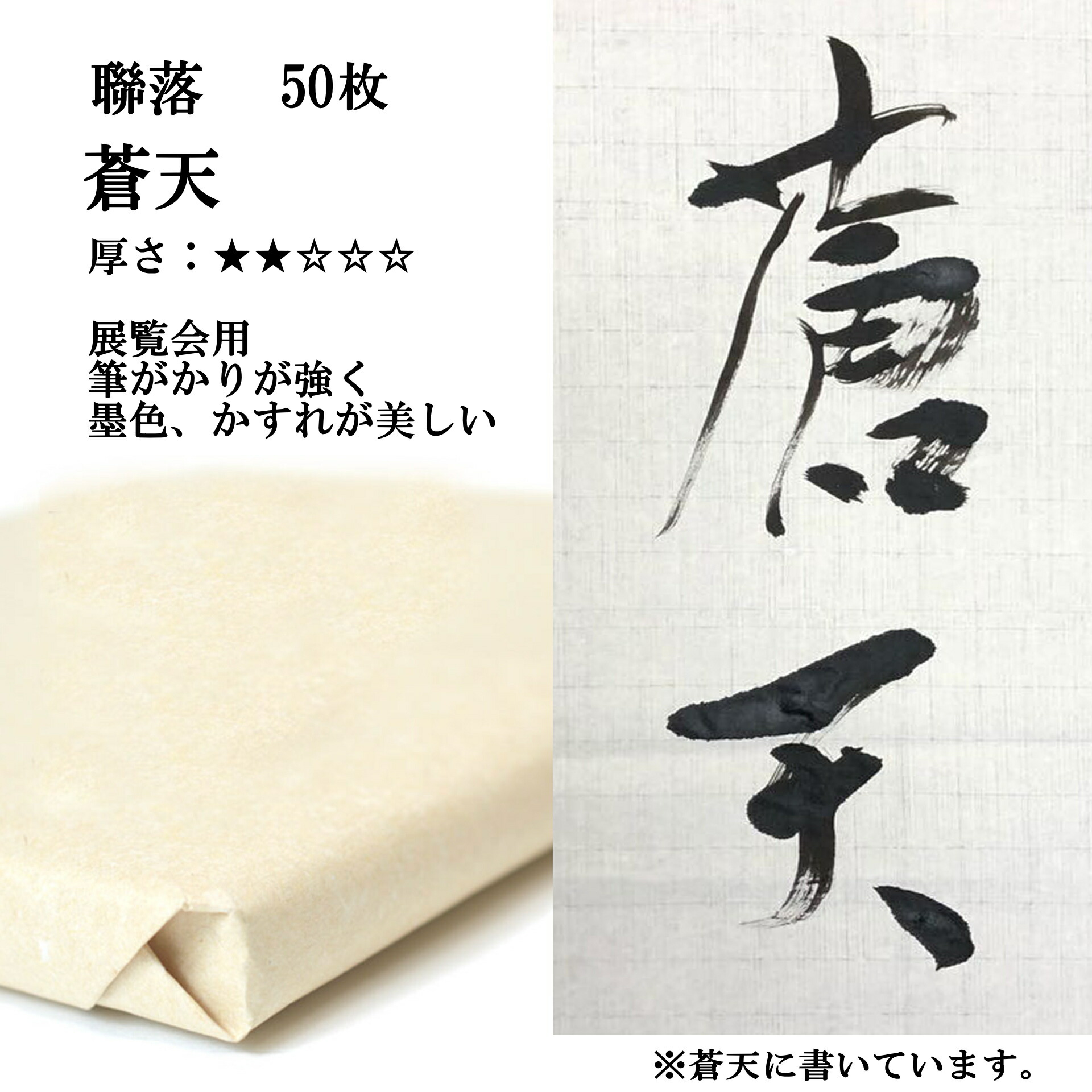 手漉き画仙紙 (展覧会用お試しセット 聯落 (530×2270mm)) 手漉き 画仙紙 お試し 展覧会用お試しセット 聯落 (530