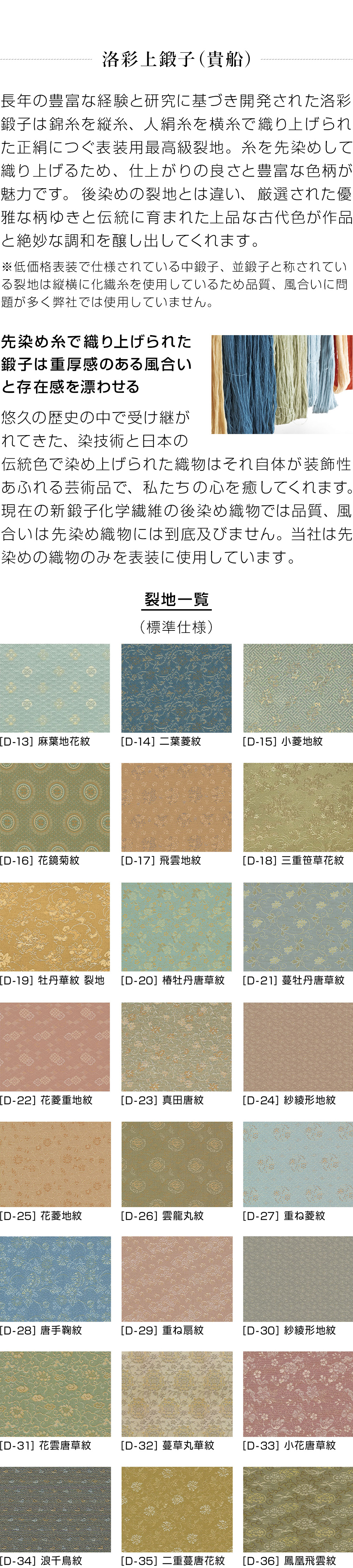 和表装　5「三段表装仕立・茶掛表装仕立」