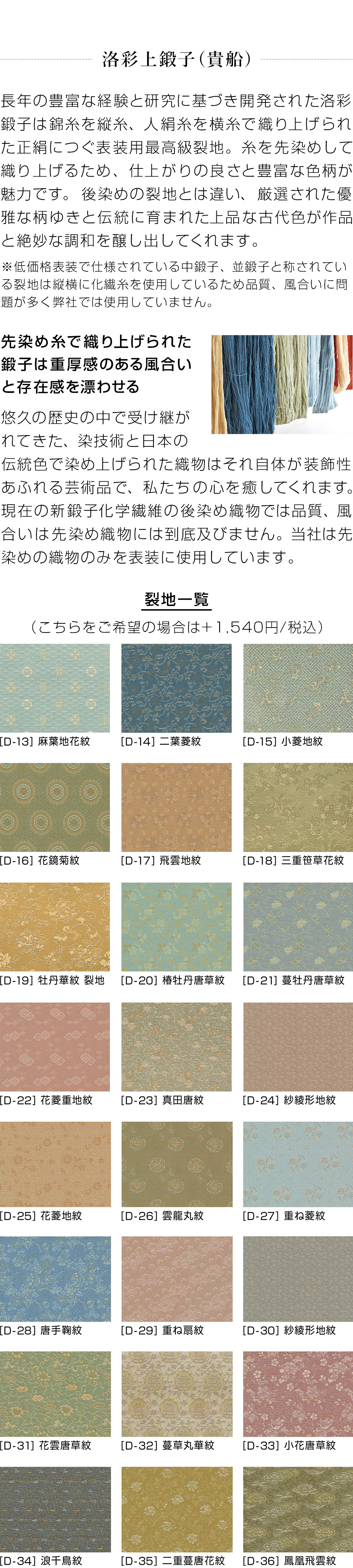 和表装　8「額表装仕立（隅丸女桑仕様）